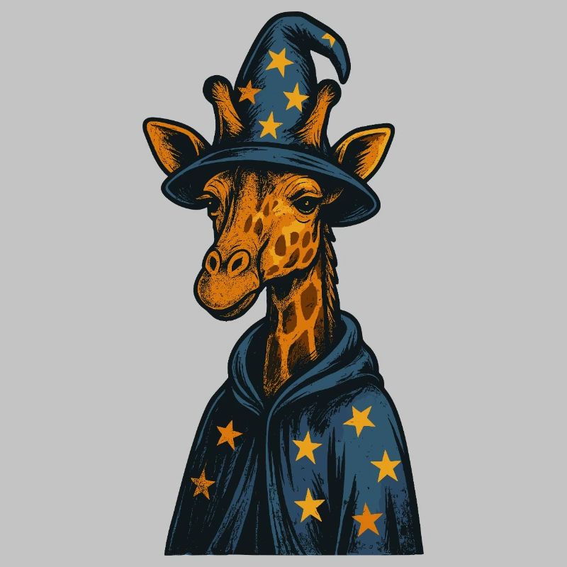 Wizard Giraffe Magic Art
