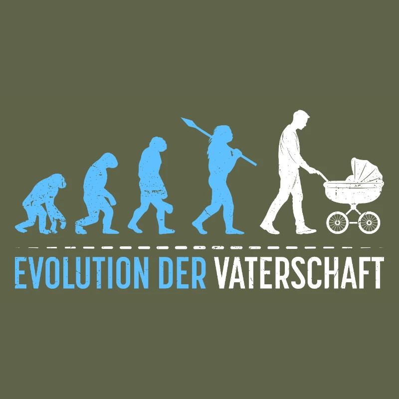 Werdender Vater EVOLUTION DER VATERSCHAFT Lustig