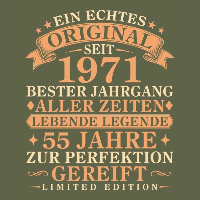Echtes Original seit 1971 – 55. Geburtstag