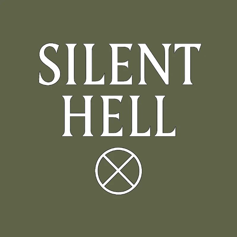 Mystisches Silent Hell-Logo-Design