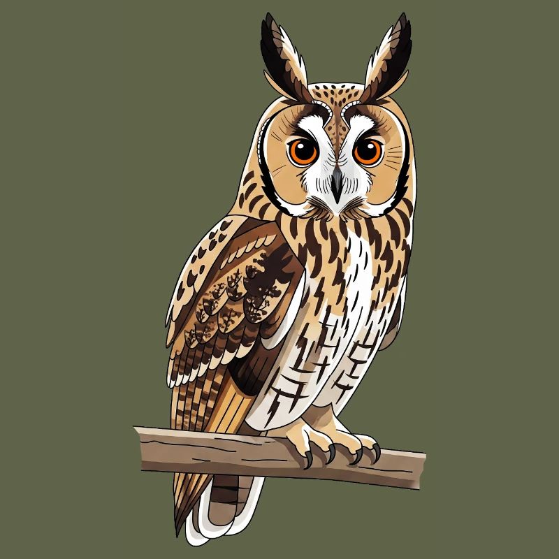 Long-eared Owl Asio Otus