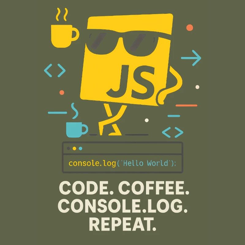 Code Coffee Console.log Répéter le programme JavaScript