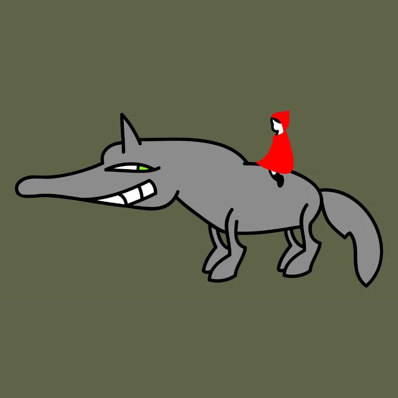 Wolf mit Rotkäppchen