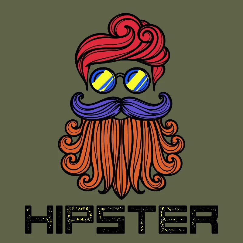 Bart Hipster Spruch Bartfrisur Bartträger