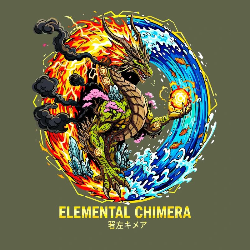 Chimère élémentaire | Dragon des 3 éléments