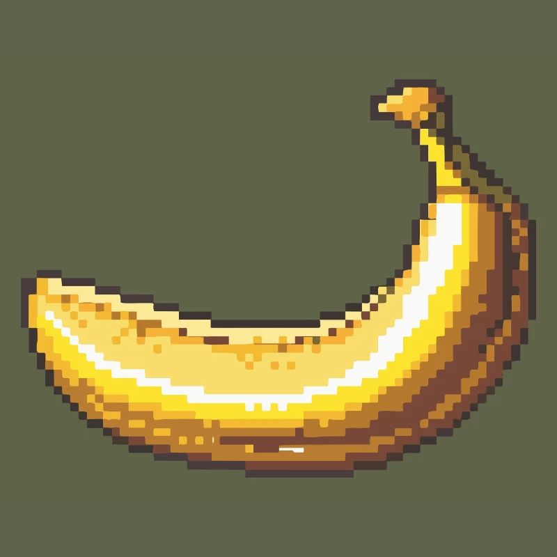 Pixel Banane Rétro Pixel Art