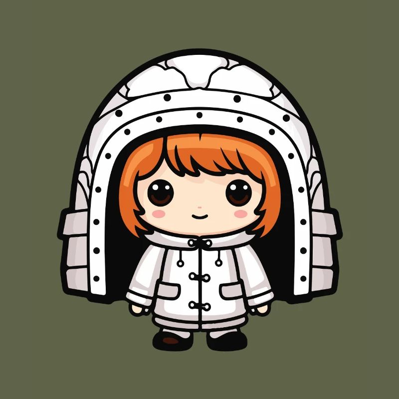 Winter Eskimo Iglu Comic