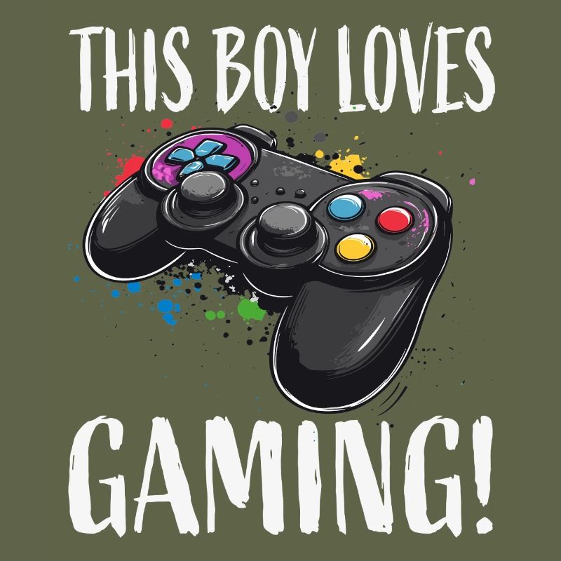 Junge liebt Gaming Controller