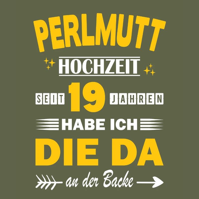 Perlmutthochzeit 19 Hochzeitstag Jahrestag Ehemann