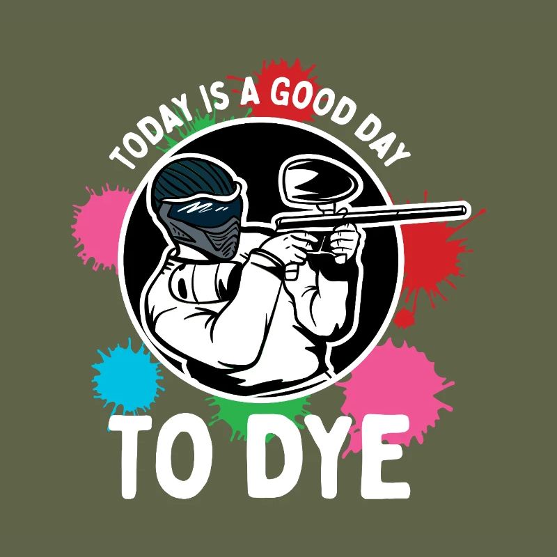 Conception sportive compétitive avec action de paintball et éclaboussures