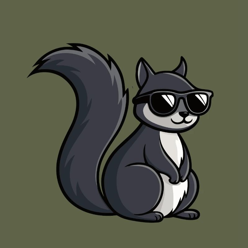 Coole Eichhörnchen-Dunkle Brille