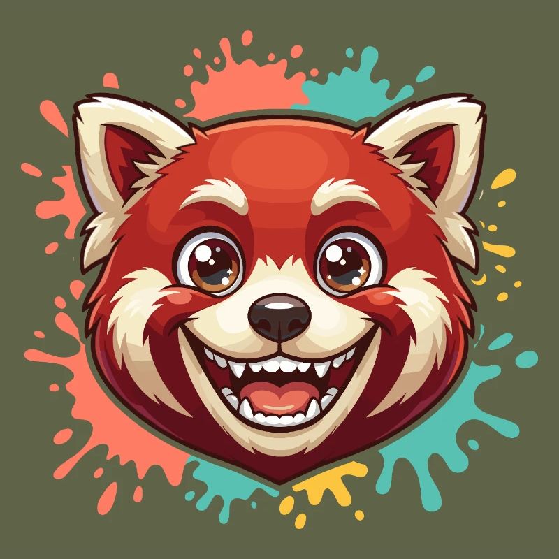 Roter Panda Spritzer