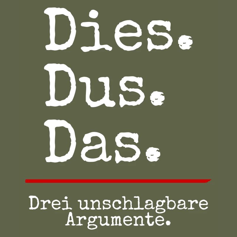 Dies Dus Das Argumente (black)