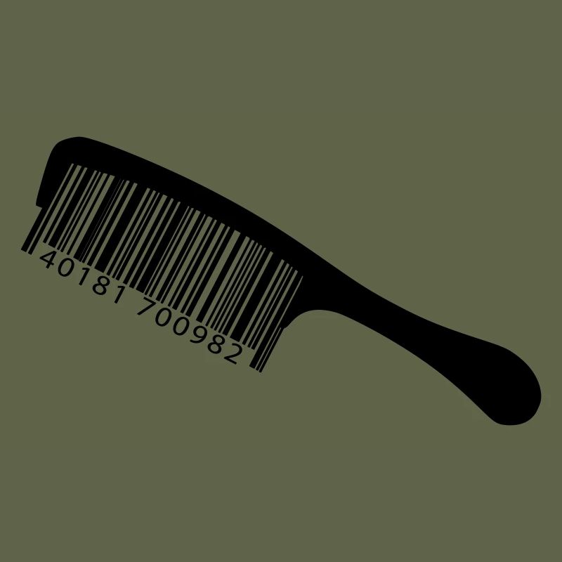 Illustrationskamm mit Barcode