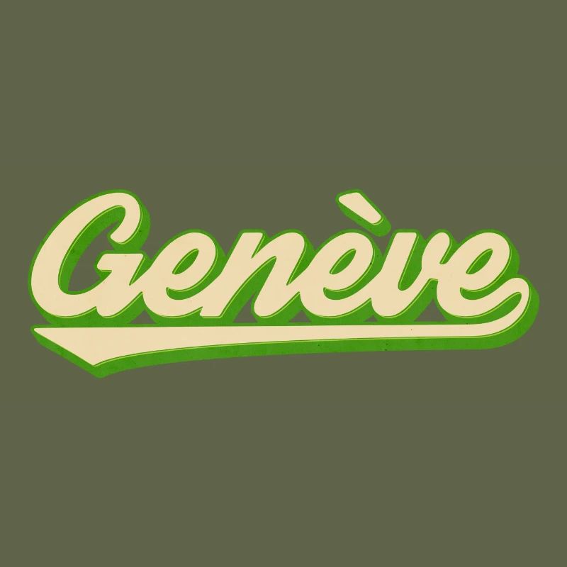 Genève Retro Script Lime
