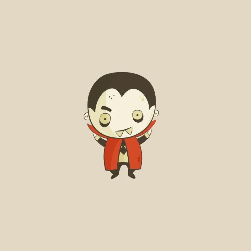 Dessin animé Vampire Dracula mignon – Conception d’Halloween