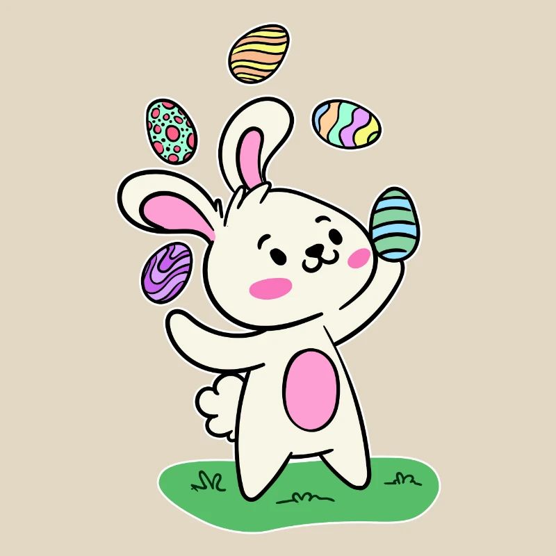 Easter bunny Easter bunny Easter eggs Happy Easter
