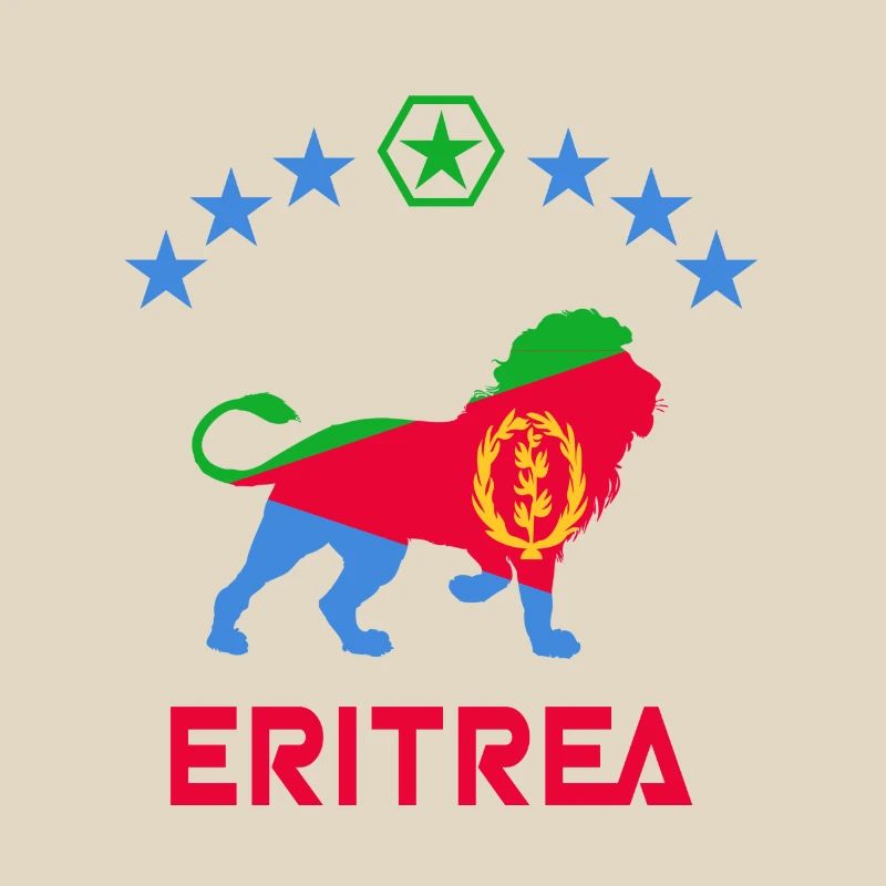 Conception de lion d'Érythrée