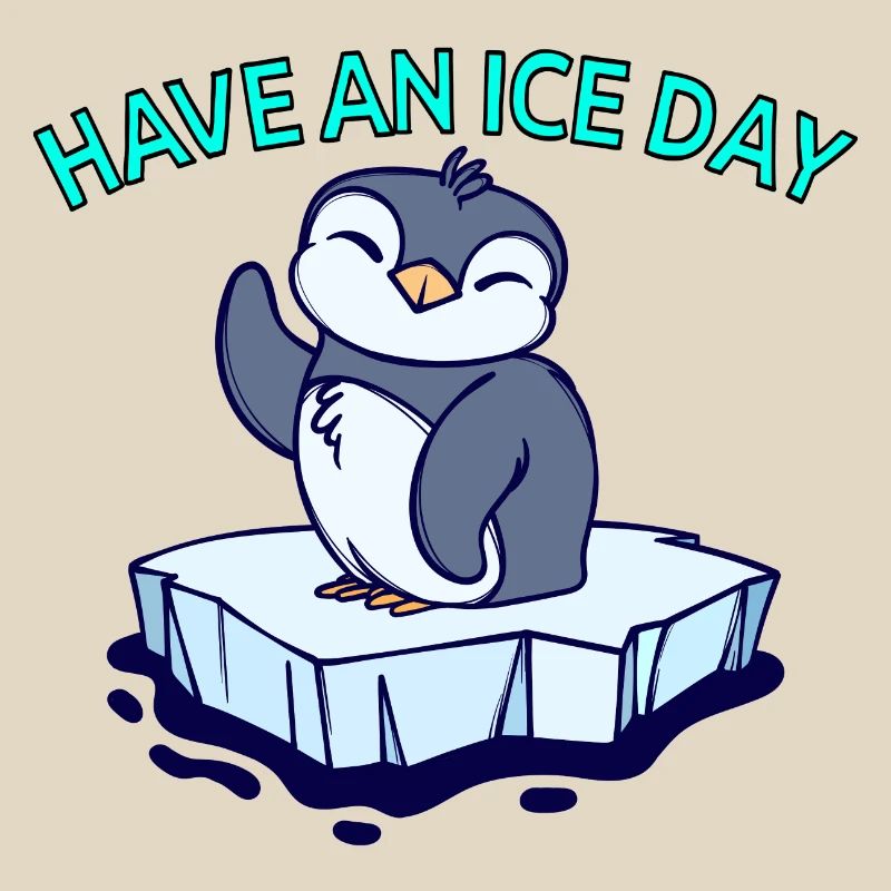 Cool Pinguin Eis Statement Vogel Tier Antarktis