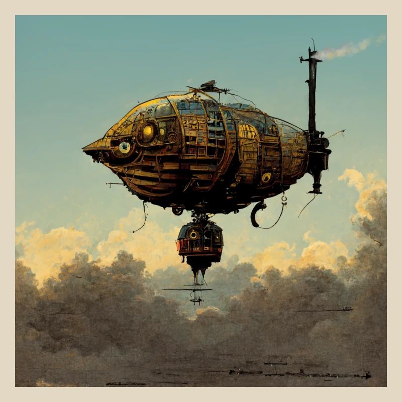 Dirigeable Steampunk