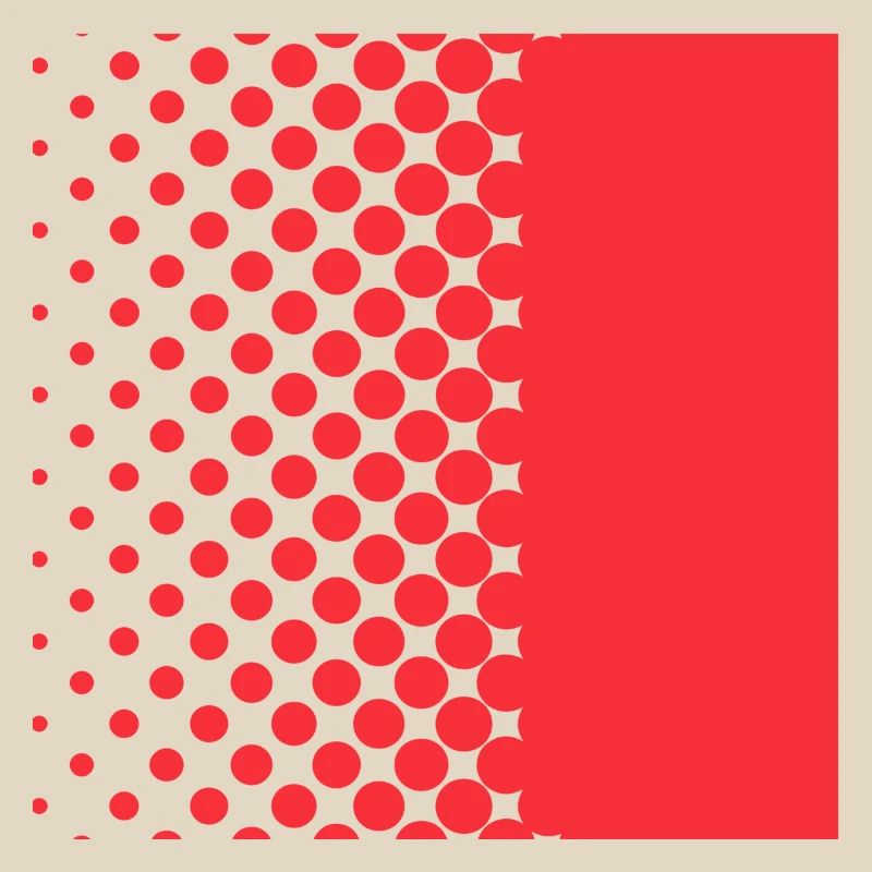 Halftone Gradient Rotes Panel