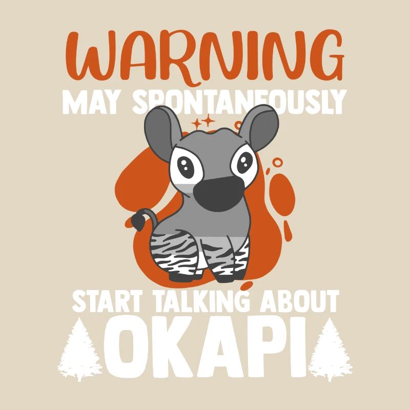 Okapi between forest and wilderness