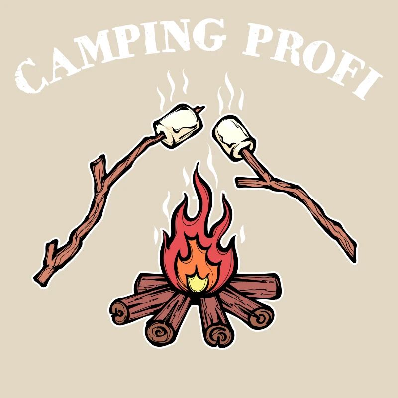 Déclaration de feu de camp de camping Randonneur de camping