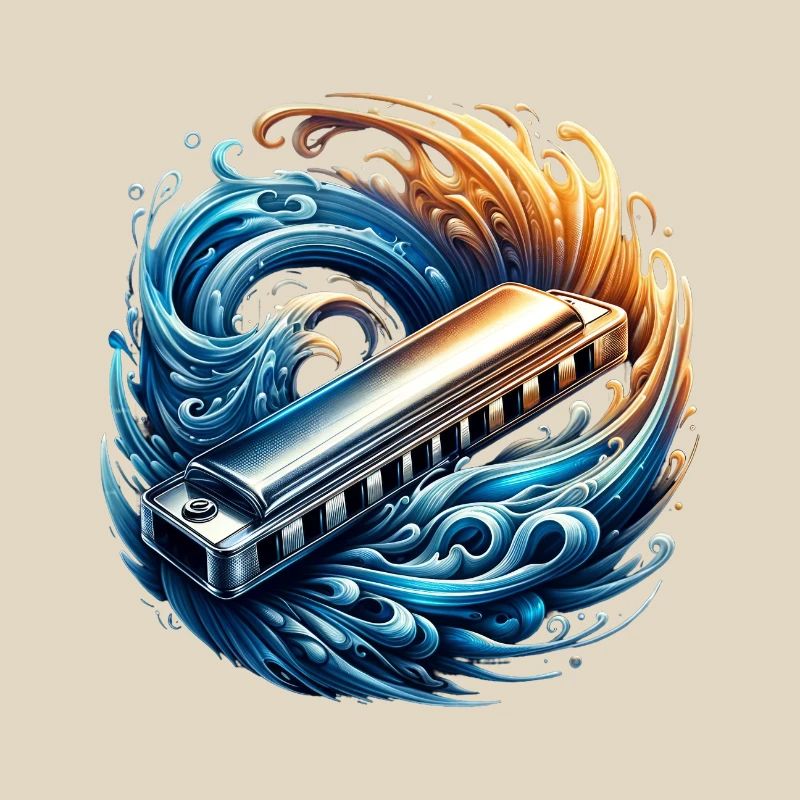 Harmonica abstract design