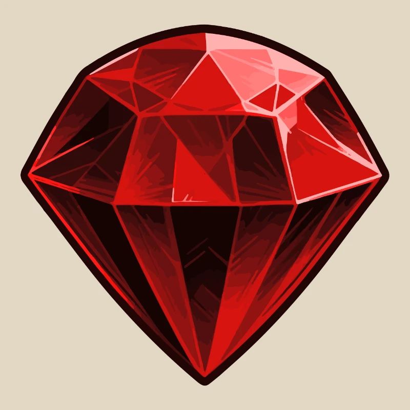 Precious Red Ruby Gemstone