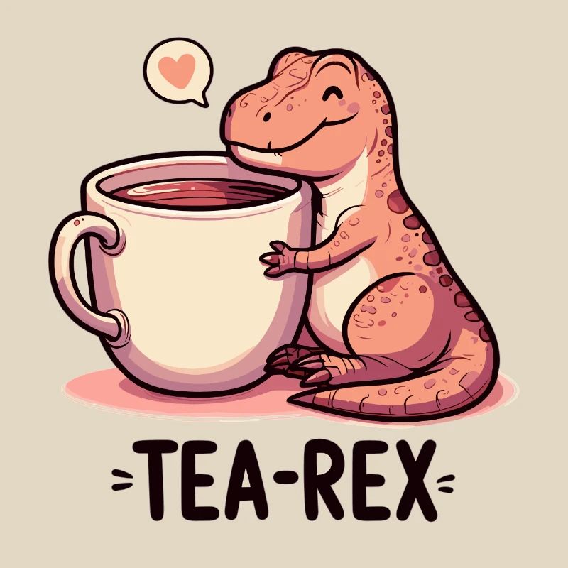 Tea Rex Tea Rex Tea Drinker Gift