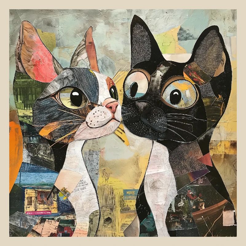 chat chats chat collage de chat