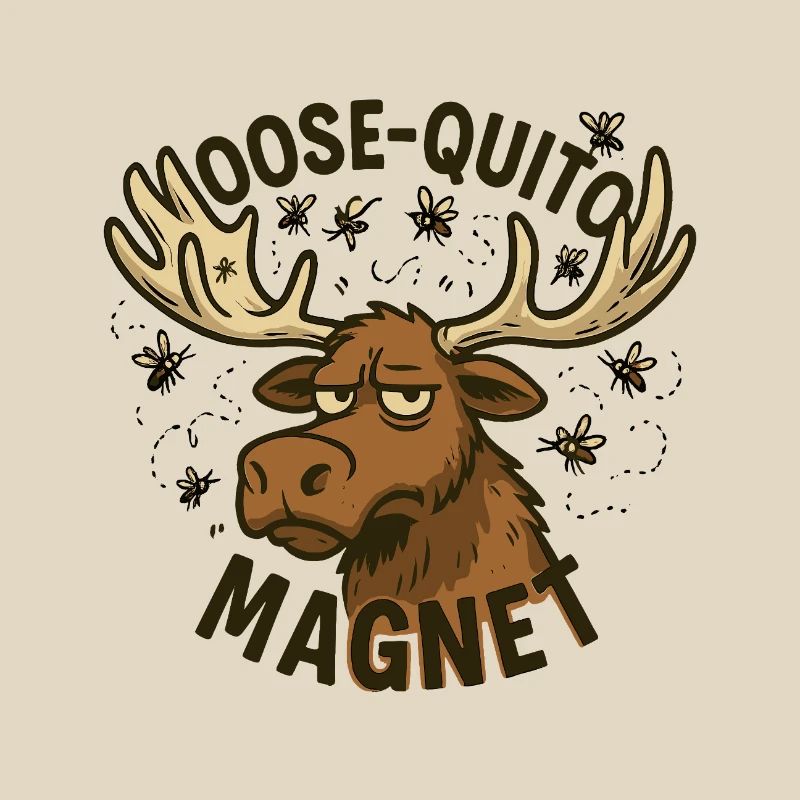 Conception d’aimant Moose Quittin