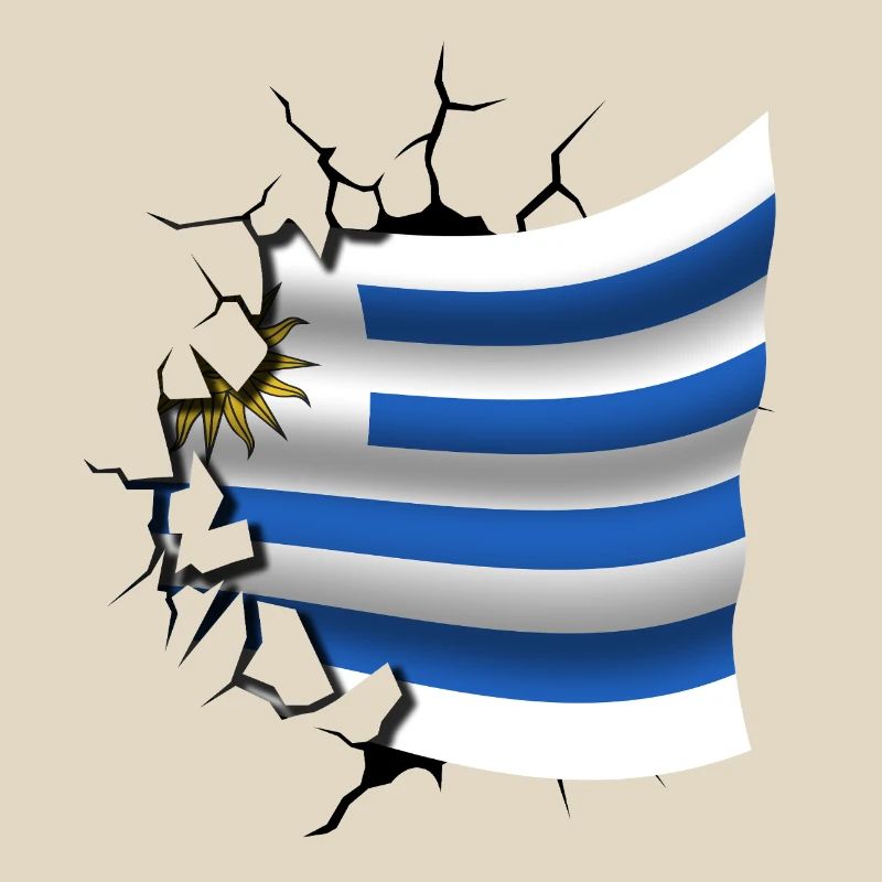 Drapeau de l’Uruguay - Uruguay - Drapeau Broken Design
