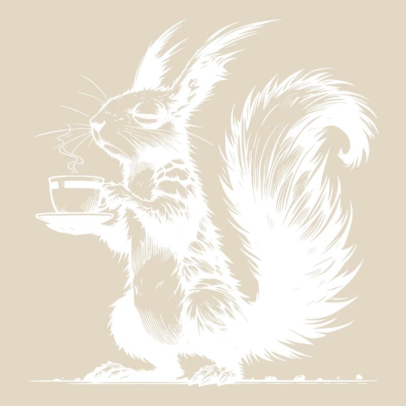 Small Squirrel, Big Cup Squirrel Caffeine
