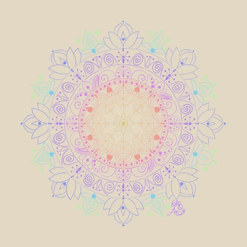 Glowing Mandala Pattern