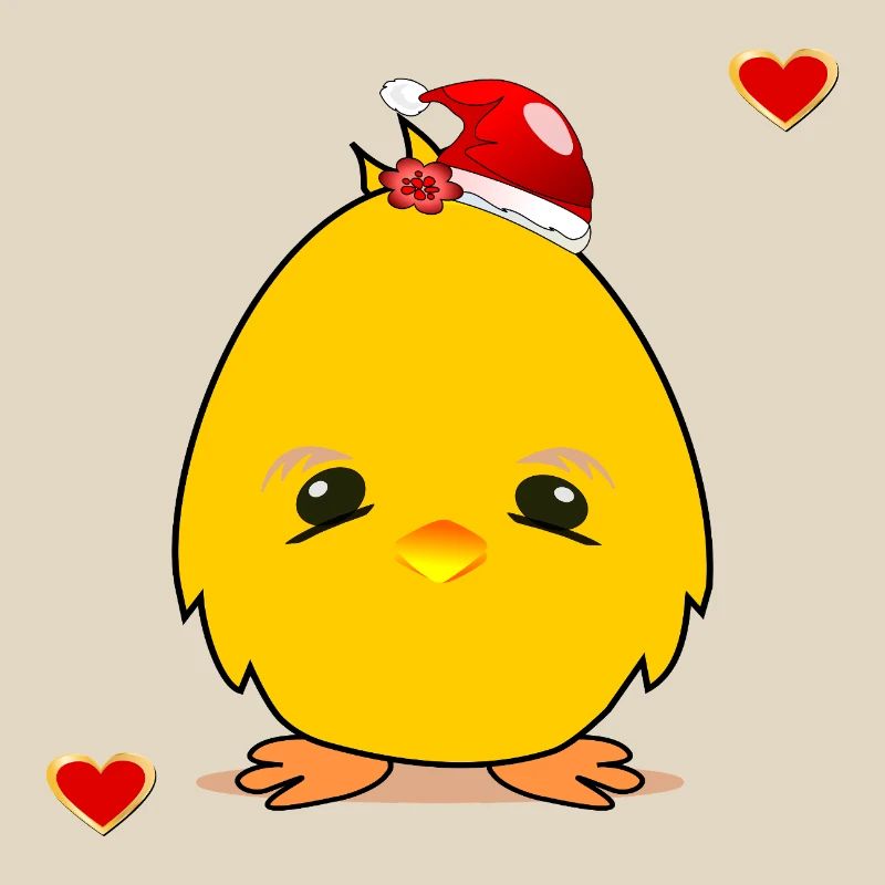 Weihnachtsküken Weihnachten Herz