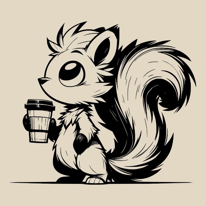 Scoiattolo in preda alla caffeina - Sono già sveglio