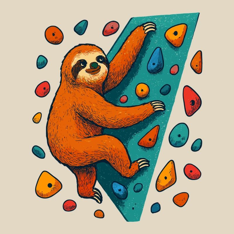 Bouldering Sloth Climbing Boulder Climber