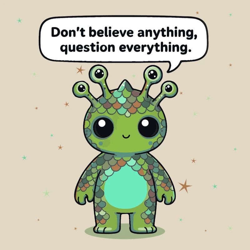 Curious Alien - Statement: Question everything