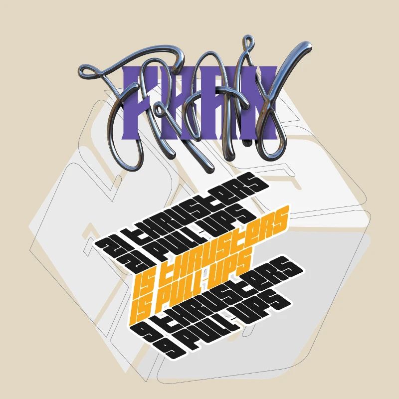 Fran Hero WOD Cross Training light graphic version