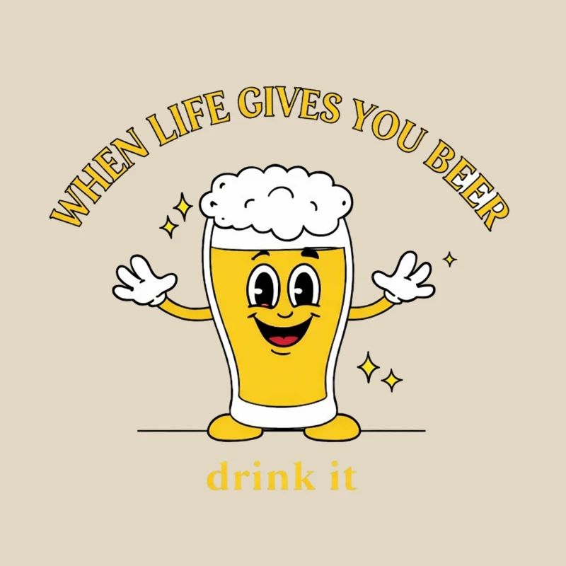 Devise de la bière Devise Cartoon
