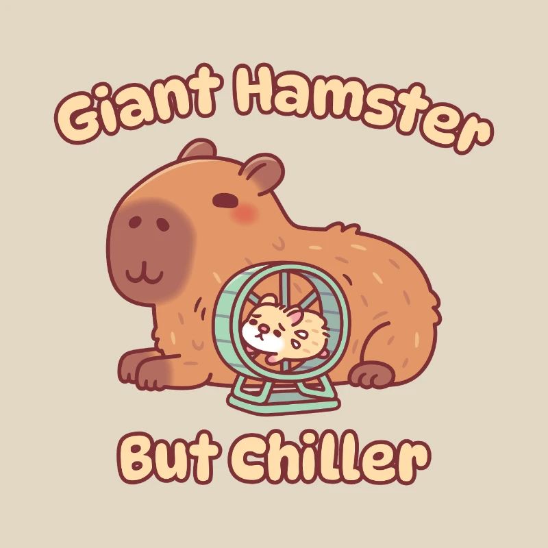 Mignon hamster géant capybara mais plus apaisant