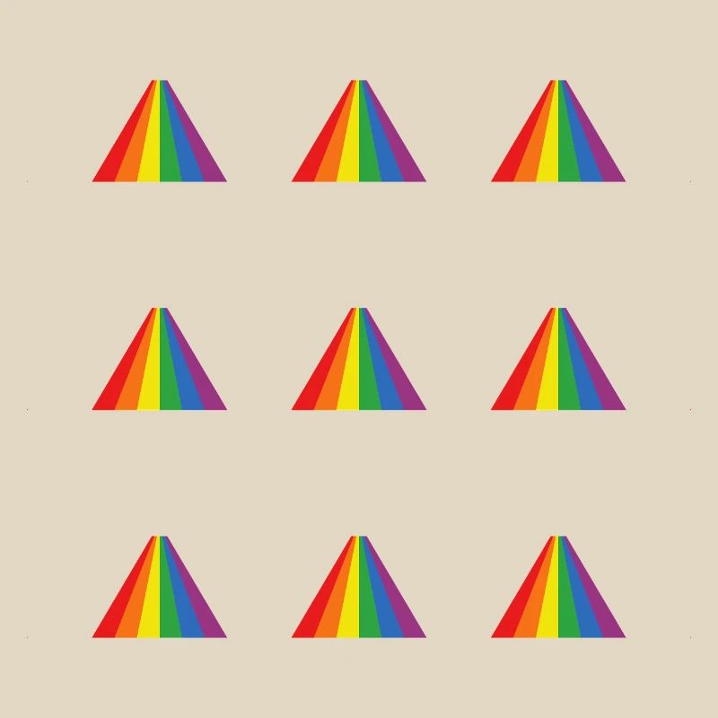 Rainbow Pyramid Pattern