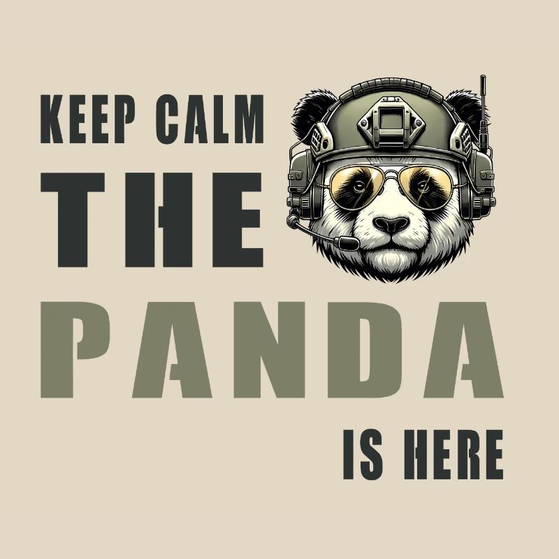 Taktischer Panda – Keep Calm