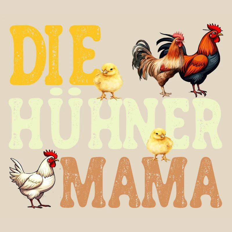 Die Hühner Mama Muttertag Mutterschaft Mama