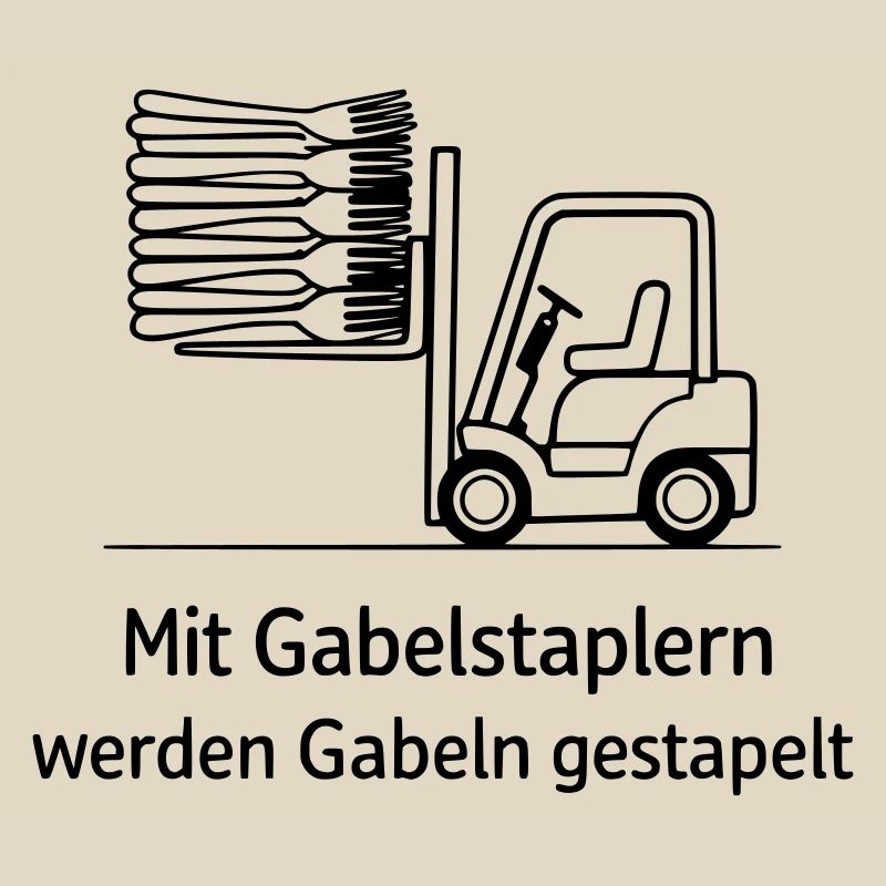 forklift pun fork stacking