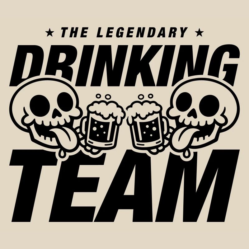 Drinking Team Skelett Bier