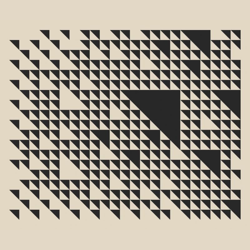 geometric triangles pattern design