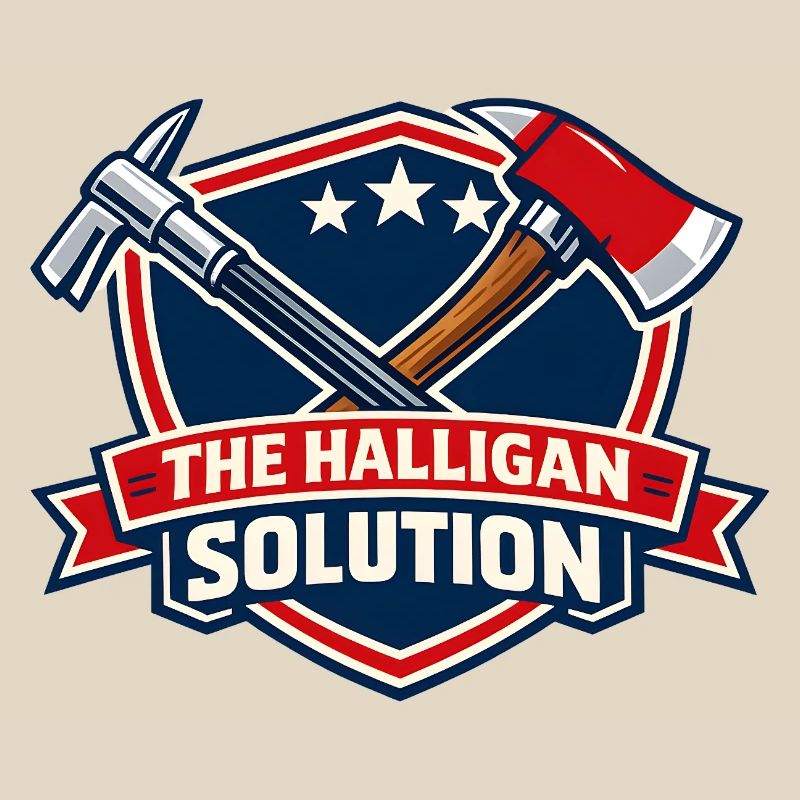 Graphisme de bouclier de solution Halligan