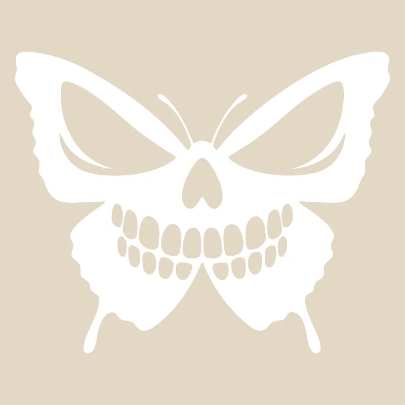 Conception complexe de crâne de papillon